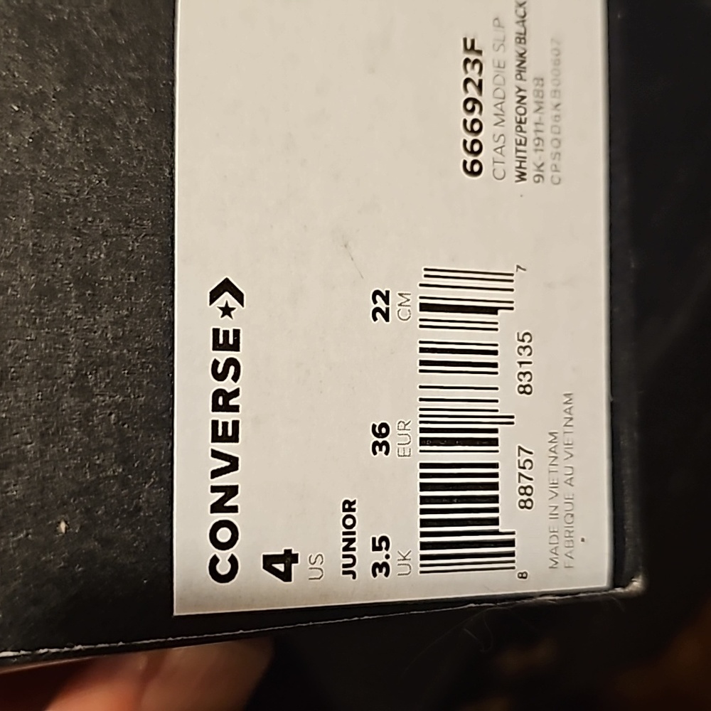 Converse all star girl shoe
